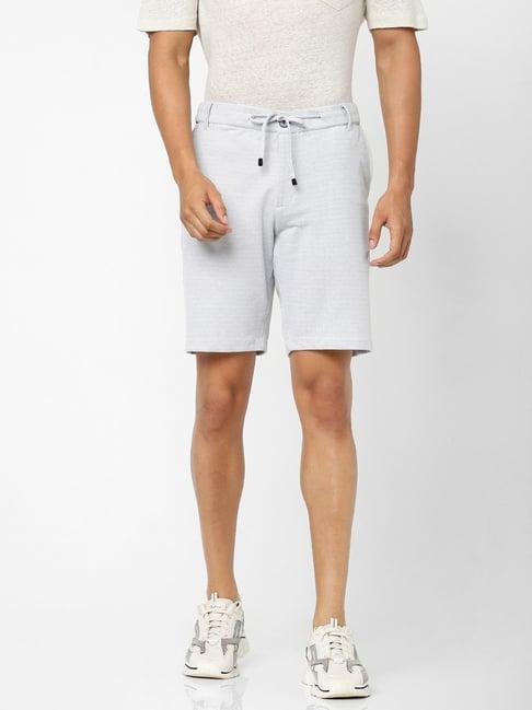 celio* white cotton regular fit shorts