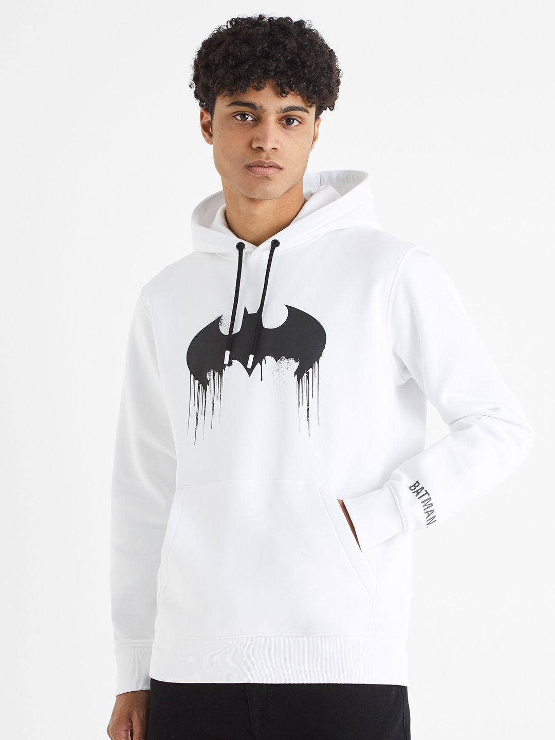 celio batman graphic printed hooded sweatshirt