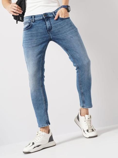 celio bleached skinny fit jeans