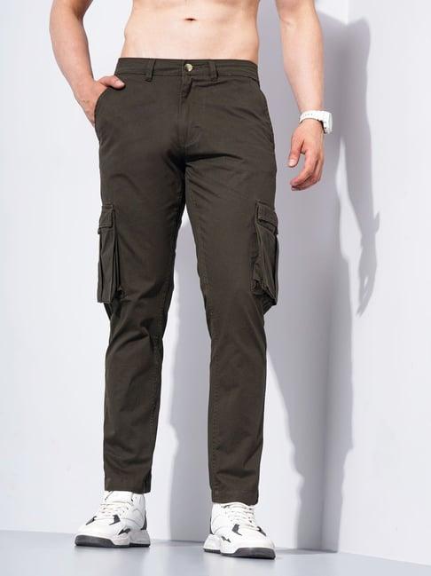 celio brown relaxed fit cargos