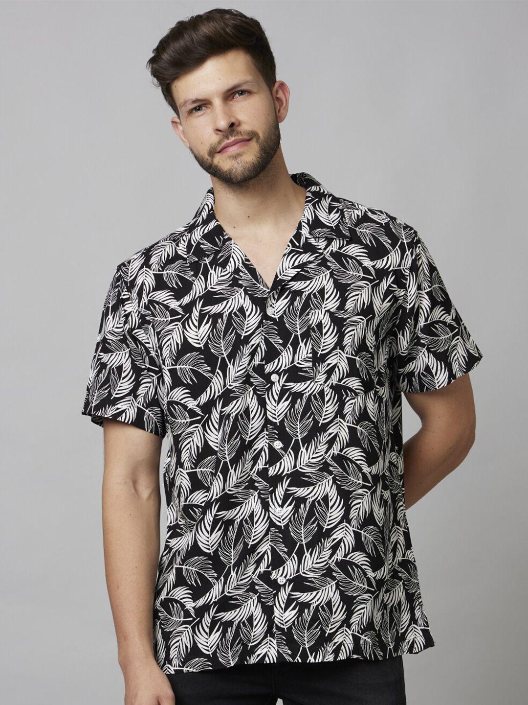 celio classic abstract printed casual shirt
