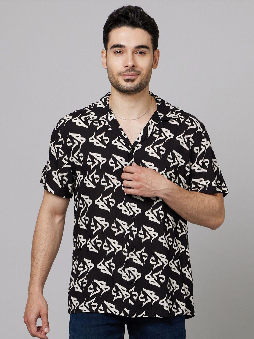 celio classic conversational printed cotton casual shirt