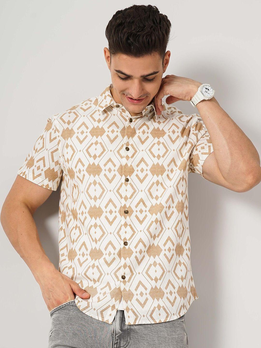 celio classic floral printed cotton casual shirt