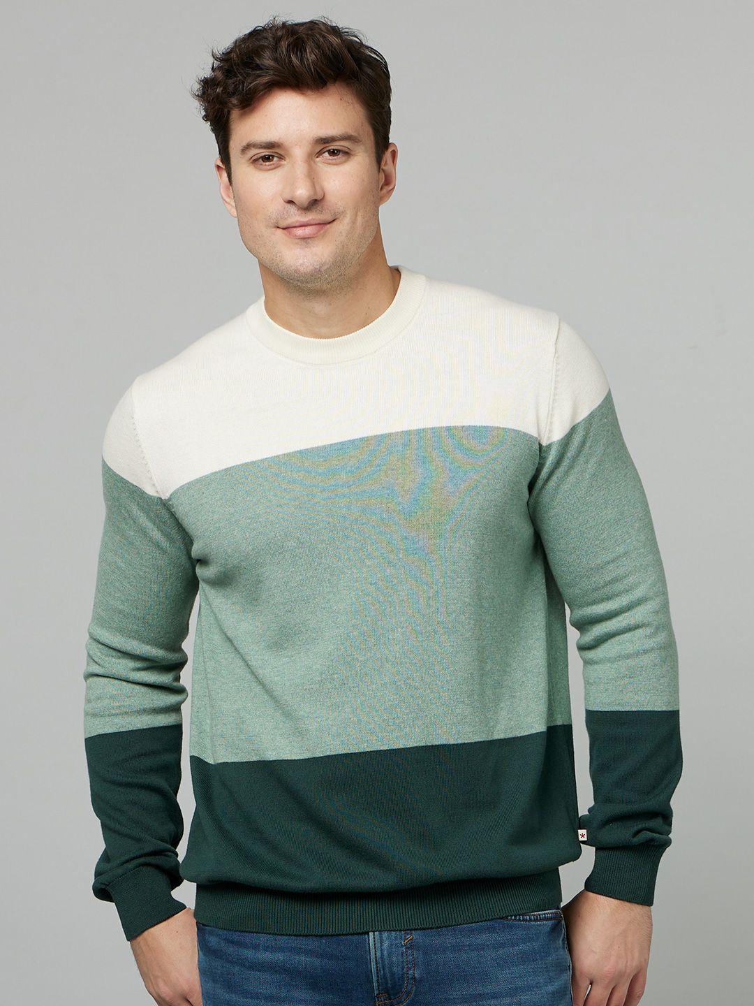 celio colourblocked long sleeves pullover