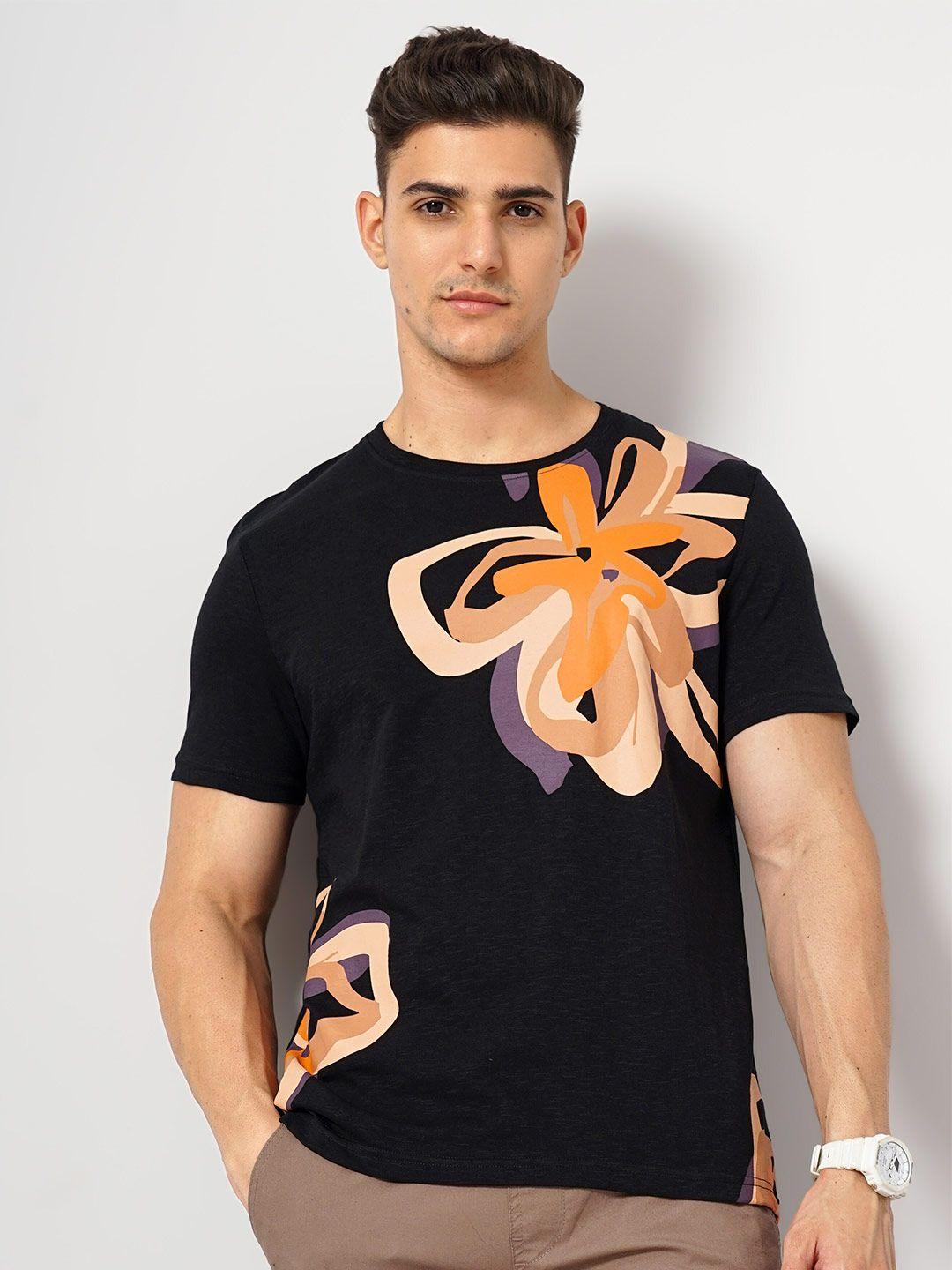 celio floral printed cotton t-shirt