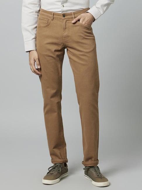 celio khaki  regular fit jeans