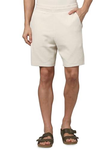 celio men beige solid regular fit cotton fashion casual shorts (8905550139588, beige, l)