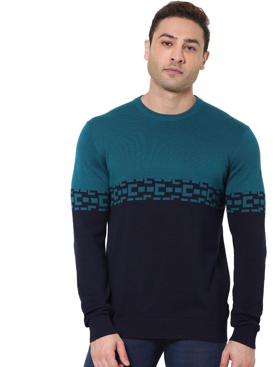 celio men colourblocked pullover