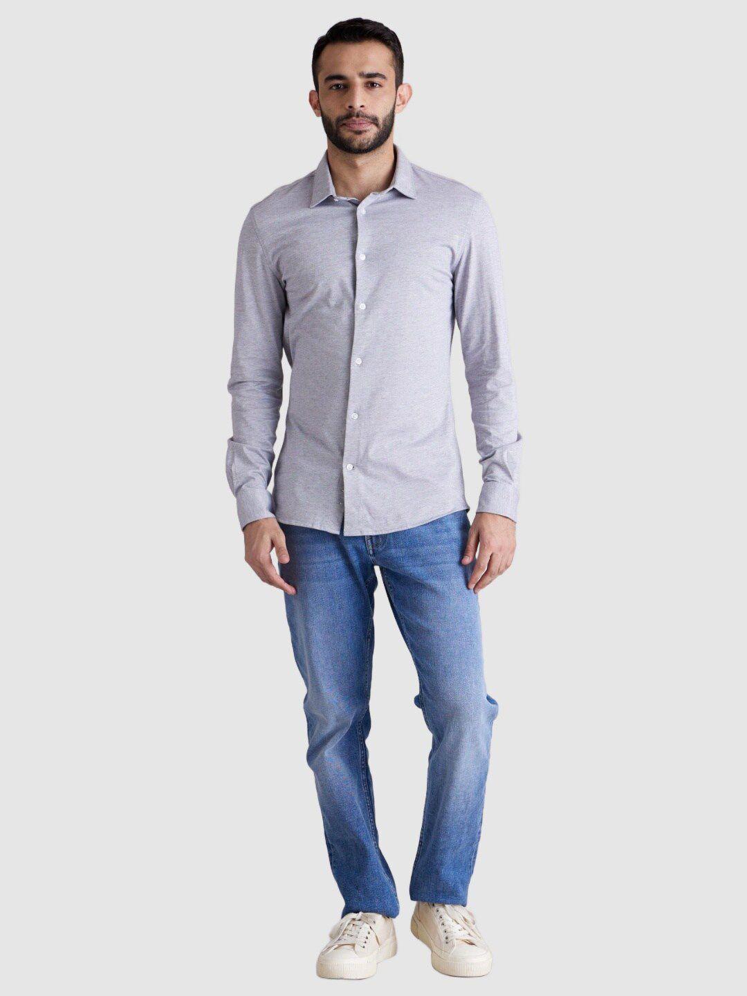 celio men cotton classic casual shirt