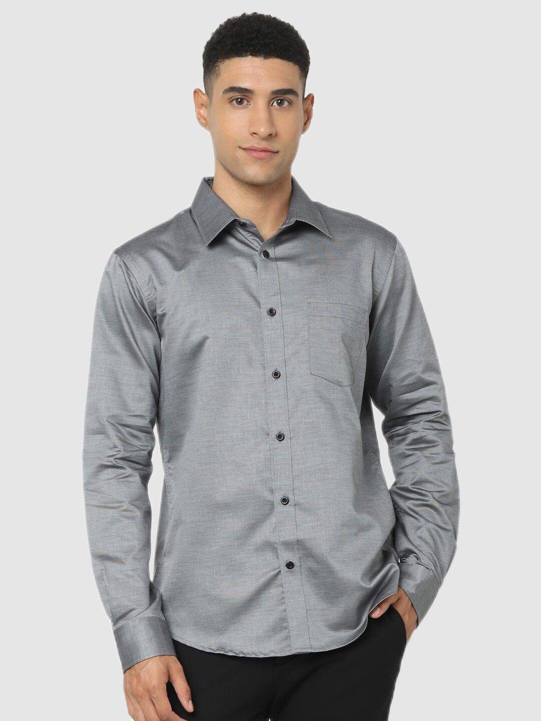 celio men grey classic casual shirt