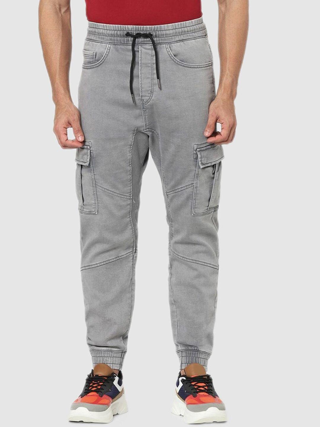 celio men grey jean slim fit heavy fade stretchable jeans