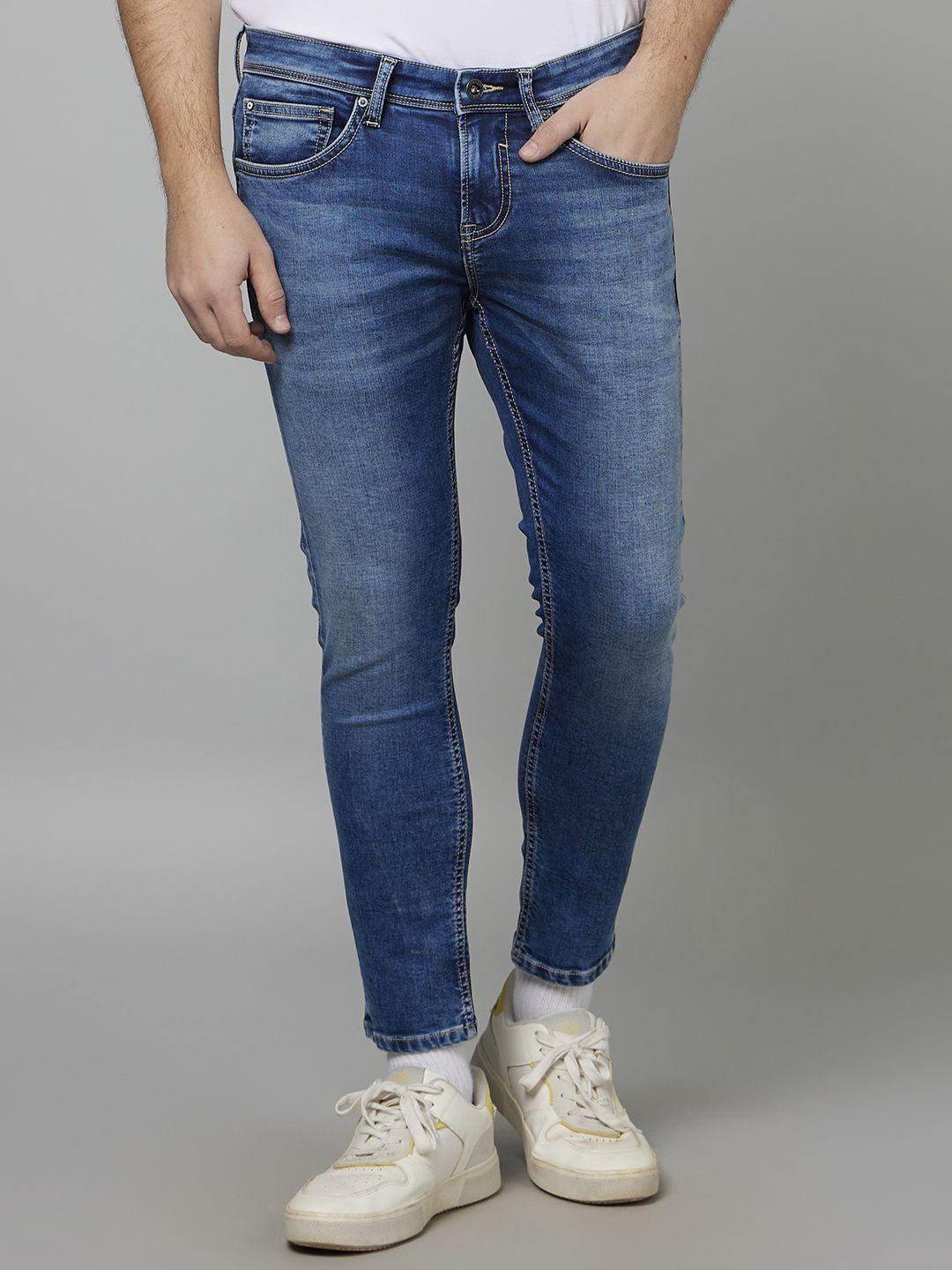 celio men light fade lean look jean skinny fit stretchable jeans
