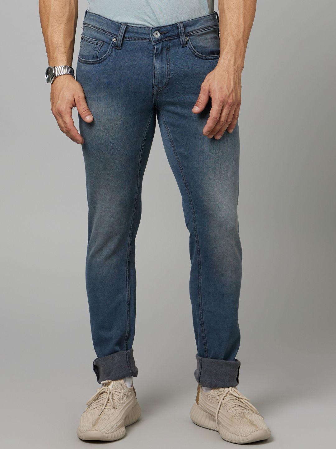 celio men mid-rise jean fit light fade jeans