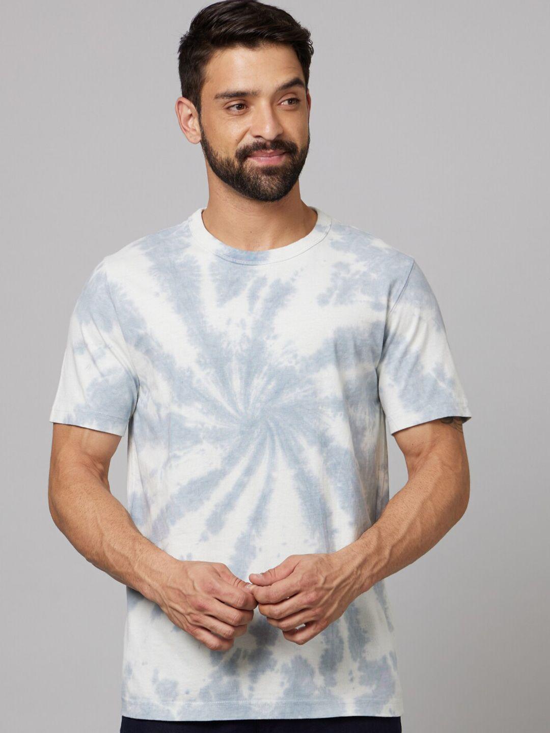 celio men off white floral printed pockets t-shirt
