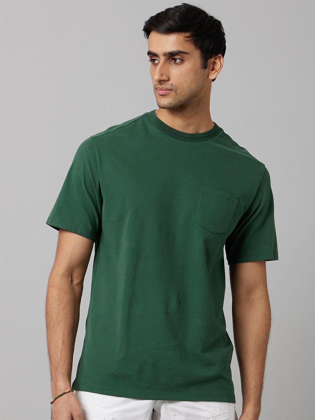 celio round neck cotton casual t-shirt
