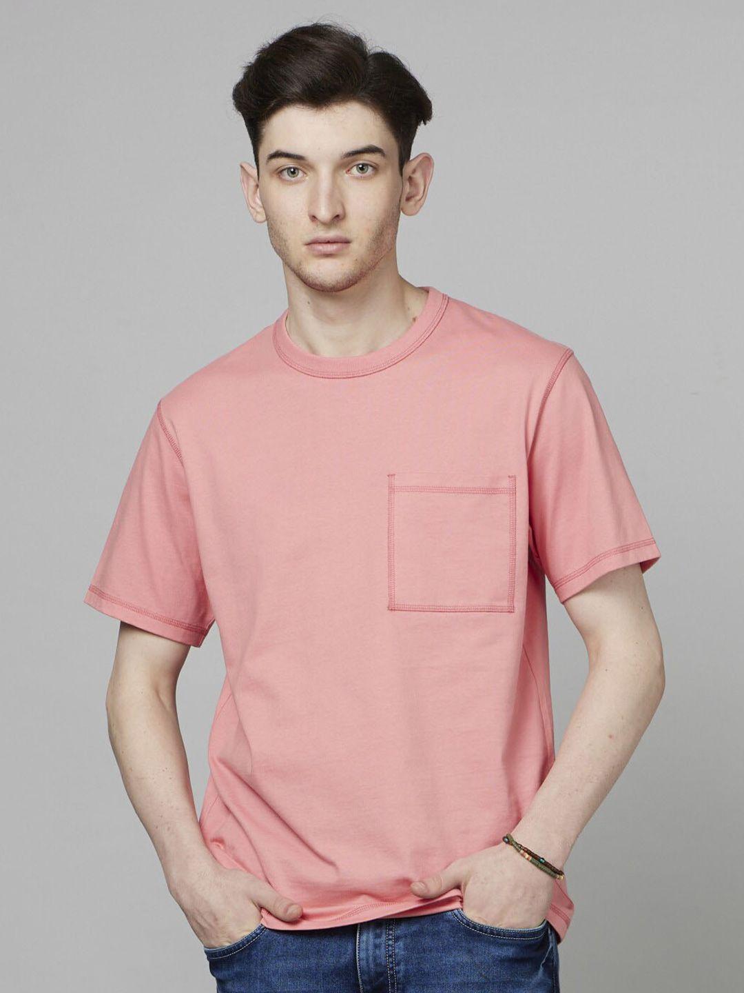 celio round neck cotton casual t-shirt