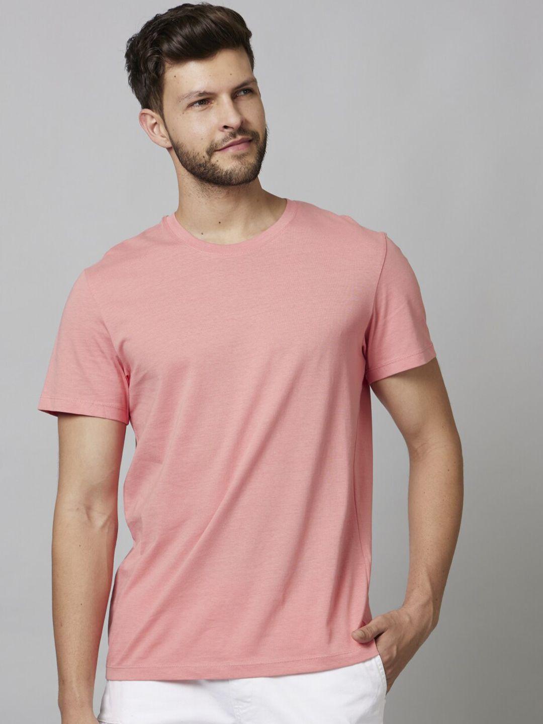 celio round neck cotton casual t-shirt