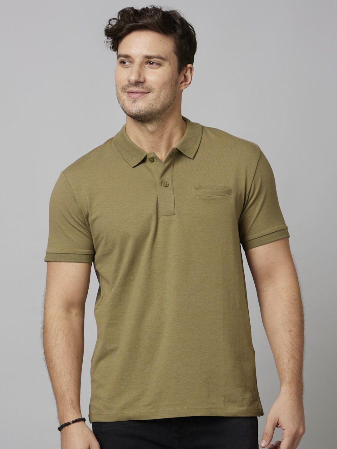 celio solid pattern henley neck cotton t-shirt