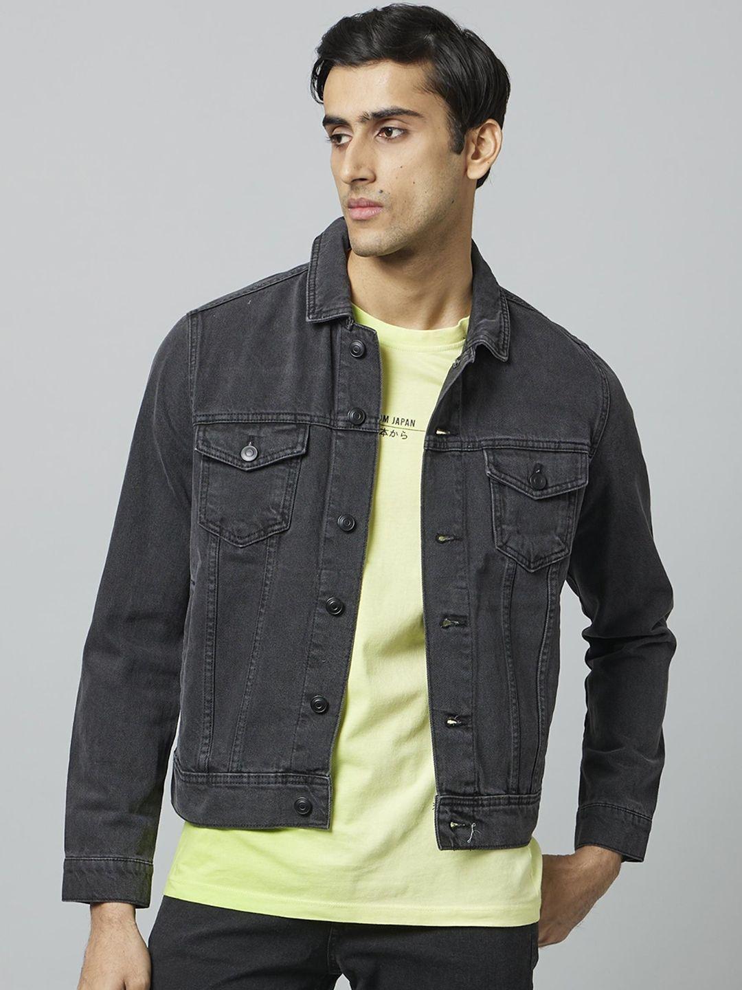 celio washed denim jacket