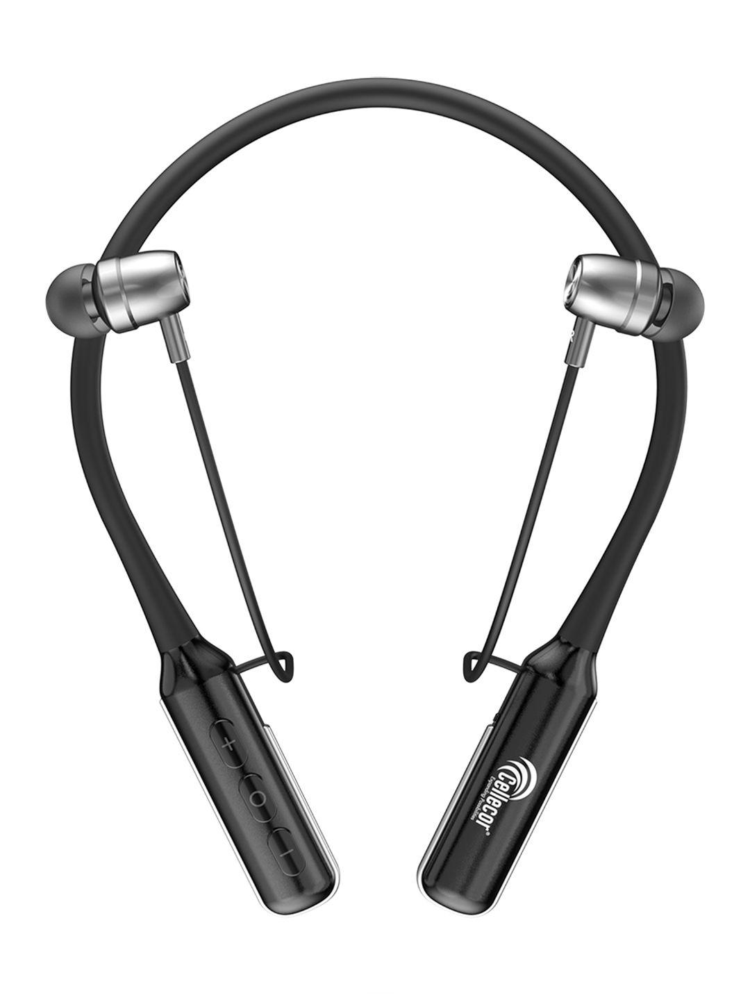 cellecor black bt-2 waterproof wireless headphones