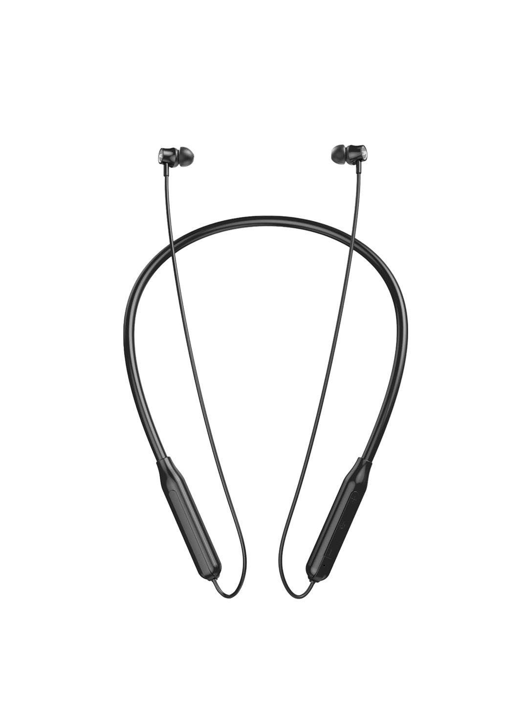 cellecor black solid nk-3 wireless bluetooth earphone neckband