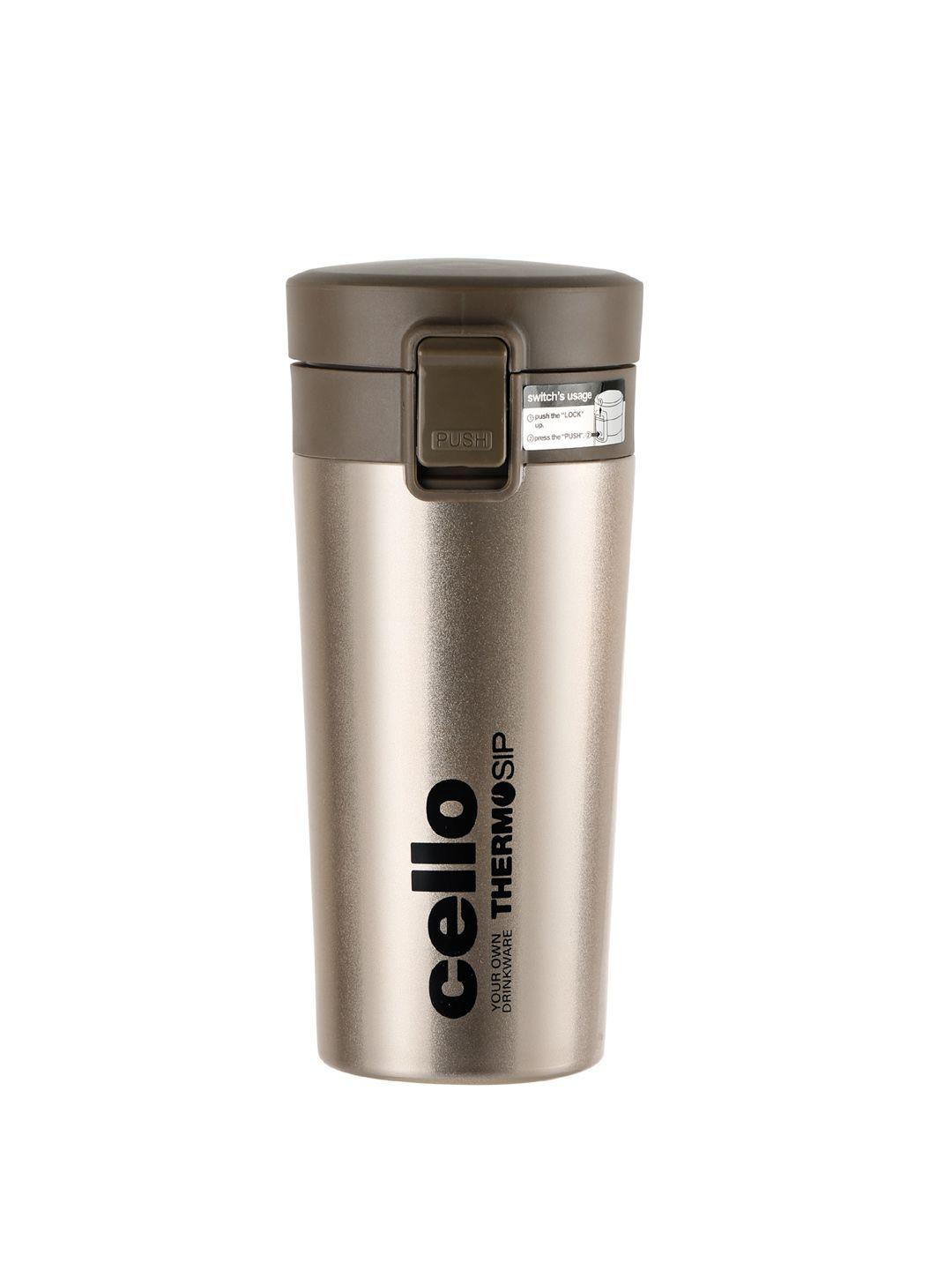 cello monty stainless steel vacuum insulated hot or cold travel mug 450 ml