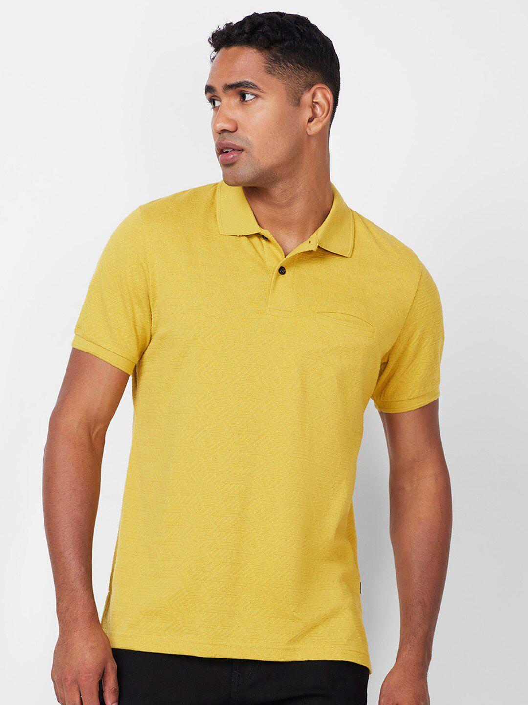 celsius polo collar short regular sleeves pockets cotton casual t-shirt