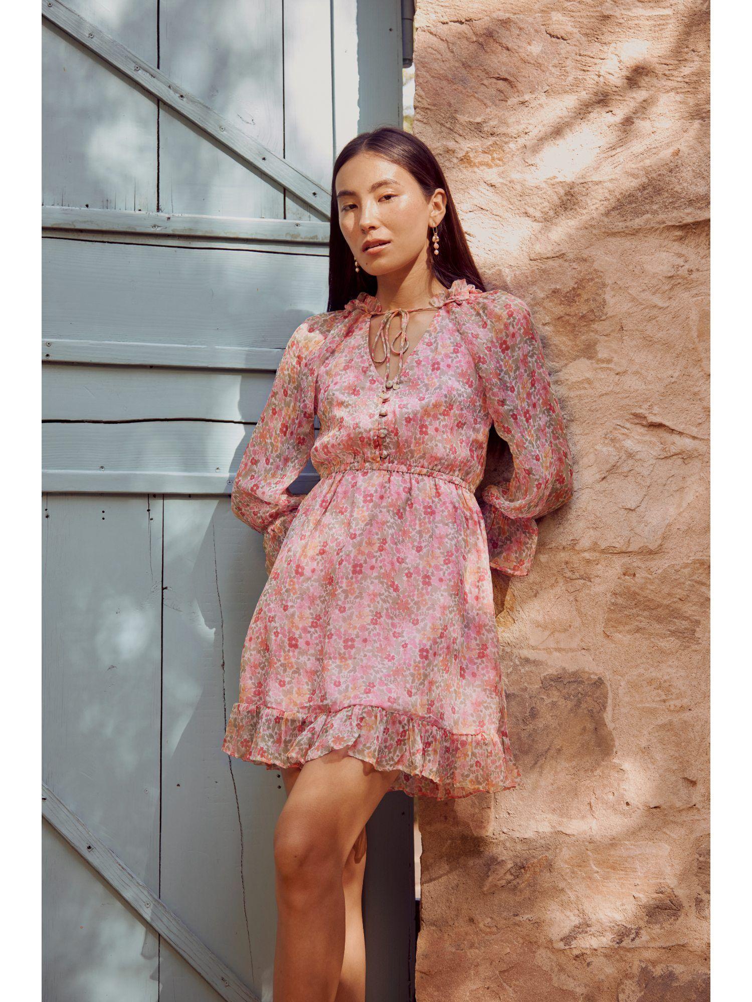 cento multi-color printed short dress