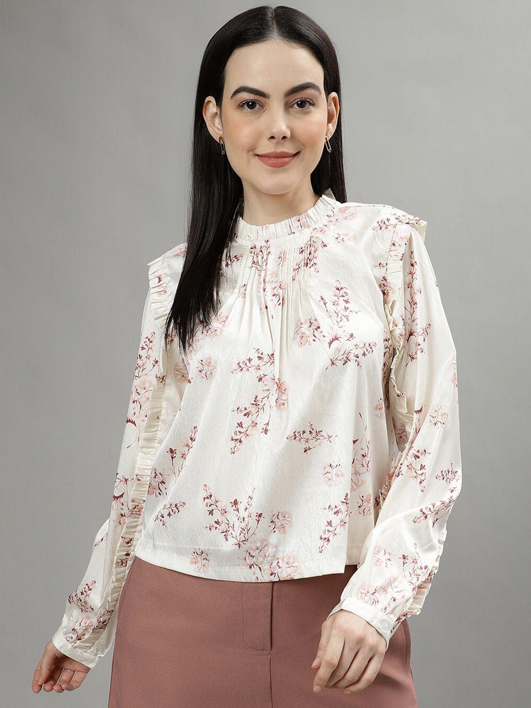 centrestage floral printed top