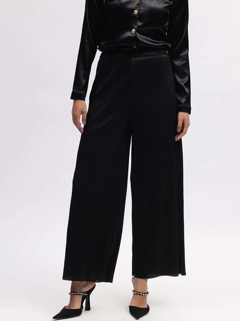 centrestage black flare trousers