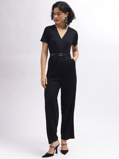 centrestage black maxi jumpsuit