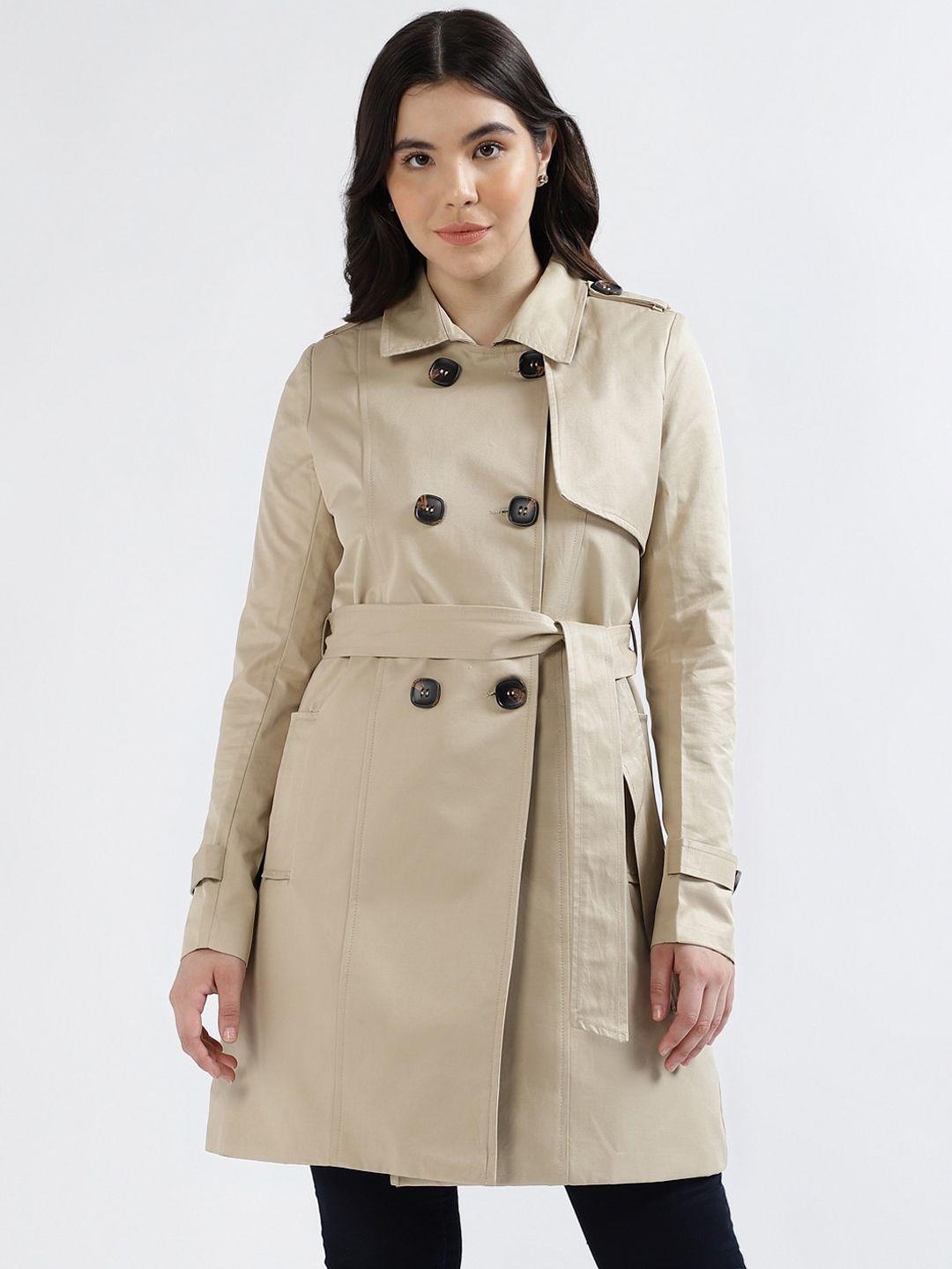 centrestage double-breasted trench coat