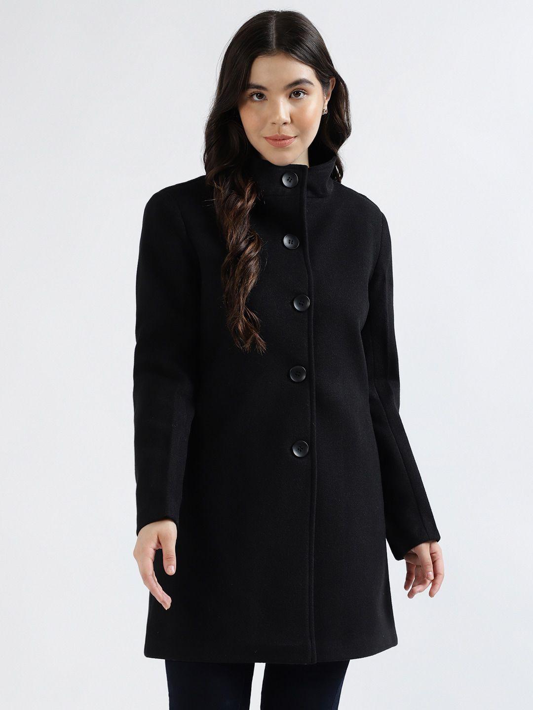 centrestage mock collar overcoat