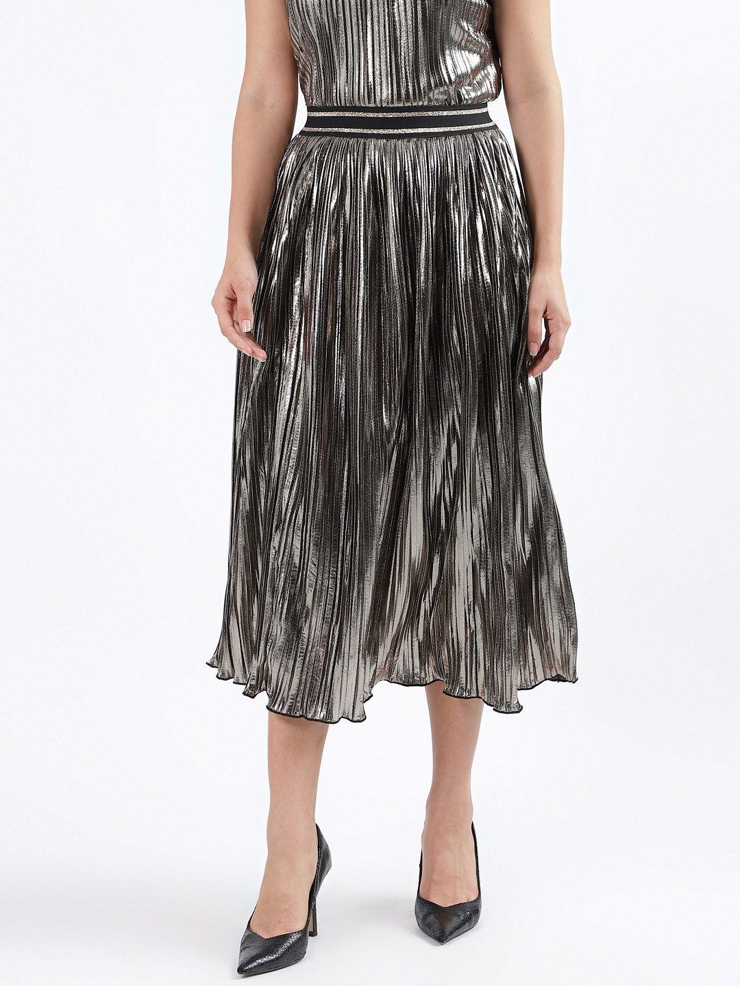 centrestage self-design flared midi skirts