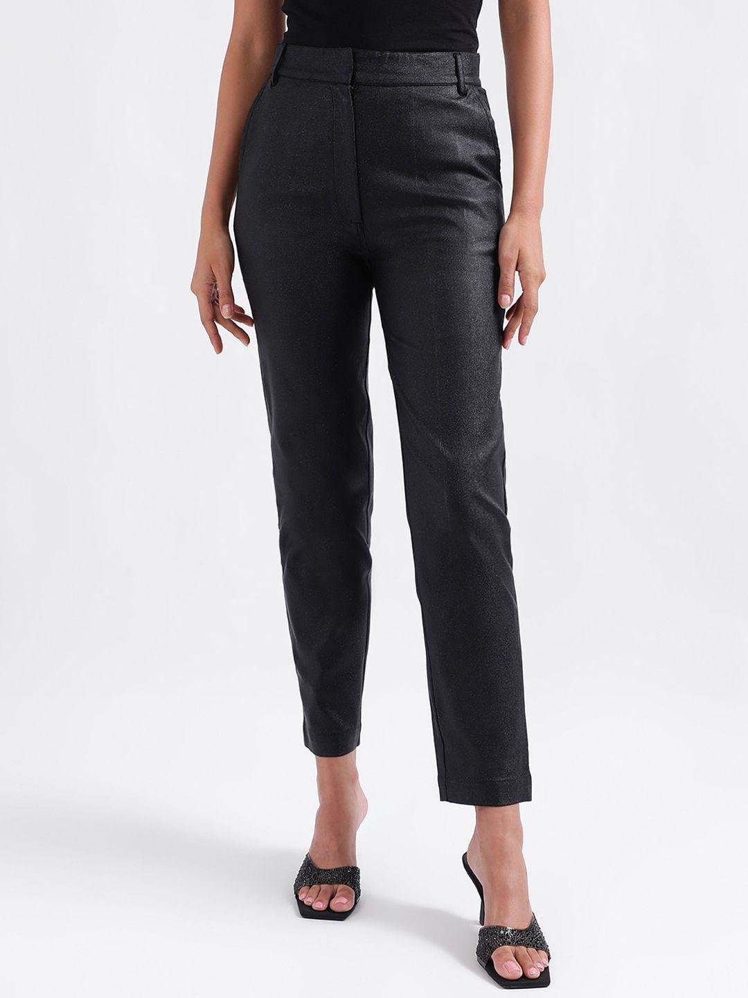 centrestage women mid-rise straight fit trousers