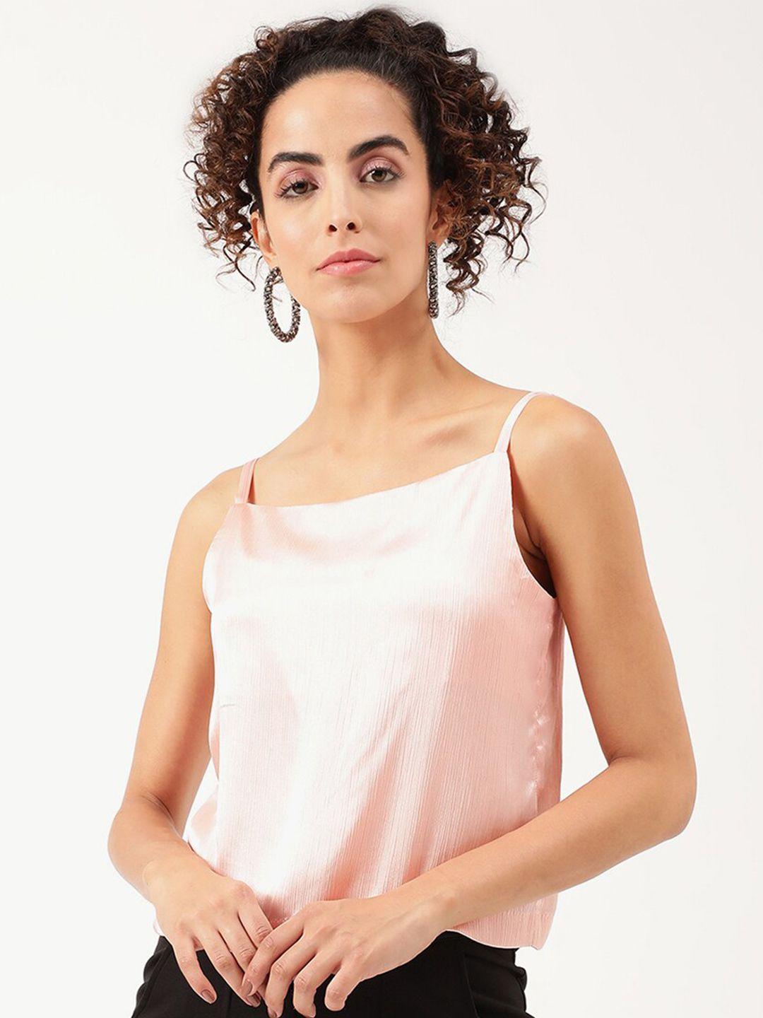 centrestage women pink crop  top