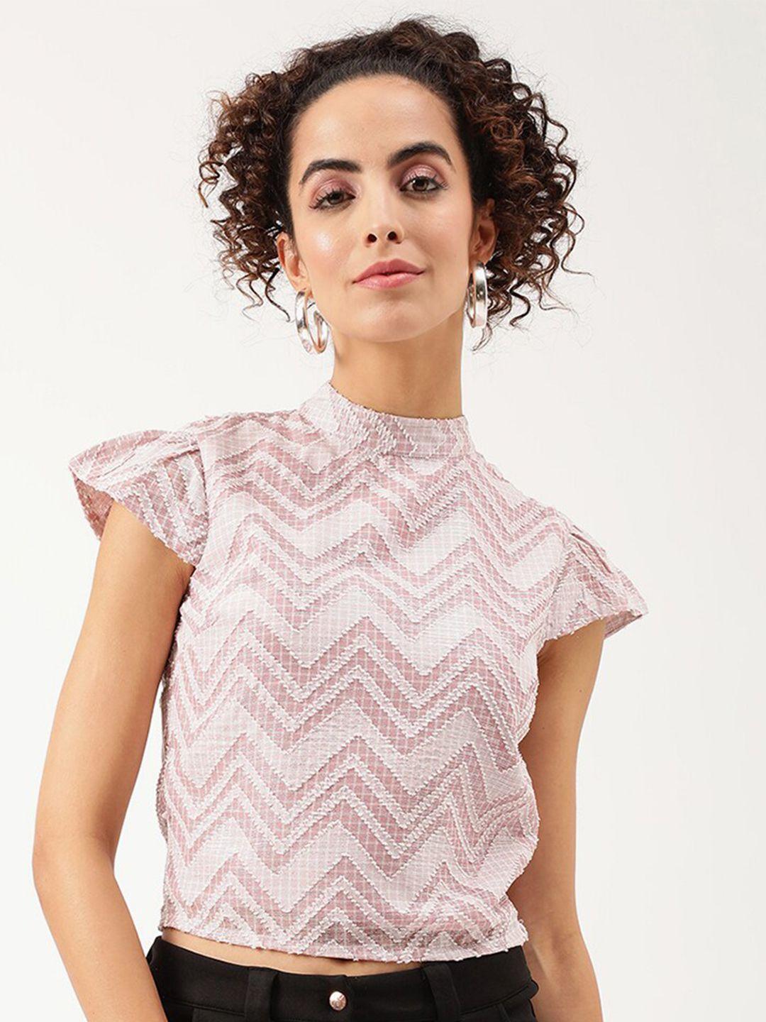 centrestage women pink geometric print top