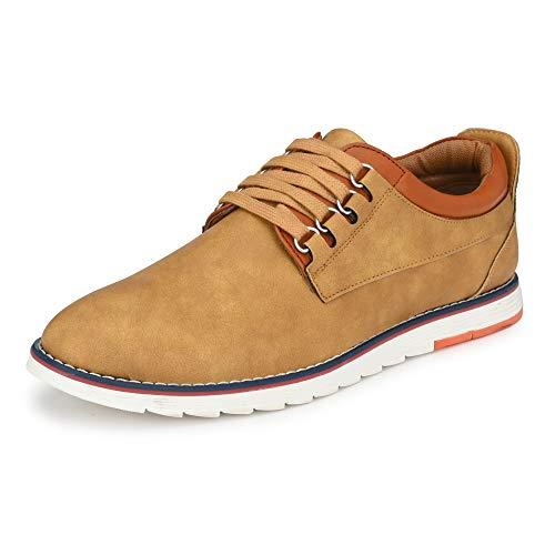 centrino men's 3323 tan sneakers_10 uk (3323-01)