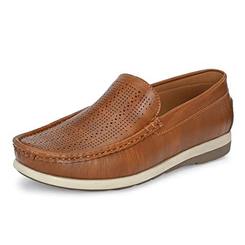 centrino men's 9821-3 loafer, tan, 10 uk