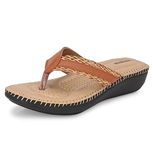 centrino tan sandal for women 2857-3