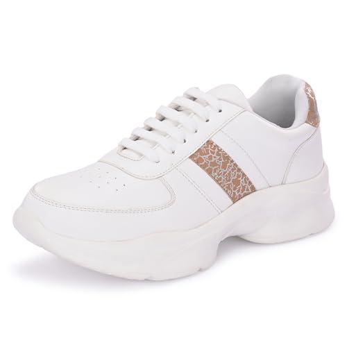 centrino women’s sneakers – comfort and style for all your casual outfits|fashion women shoes 7344-8 white-gold