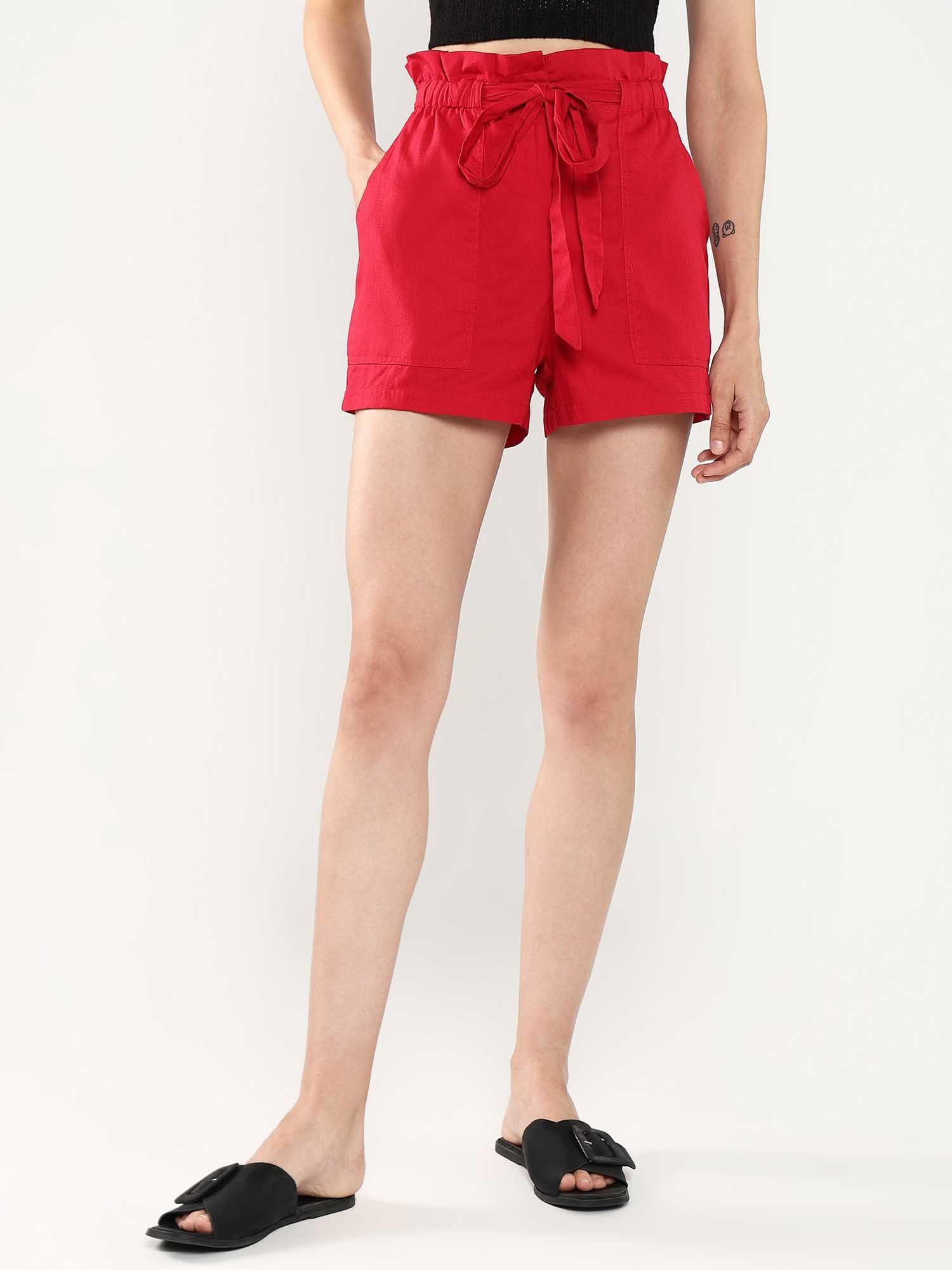 cerig primary red regular shorts