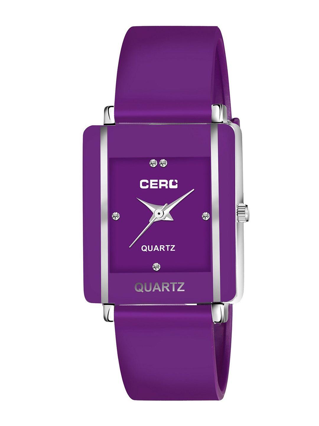 cero straps analogue watch m-cho 248-purplenew