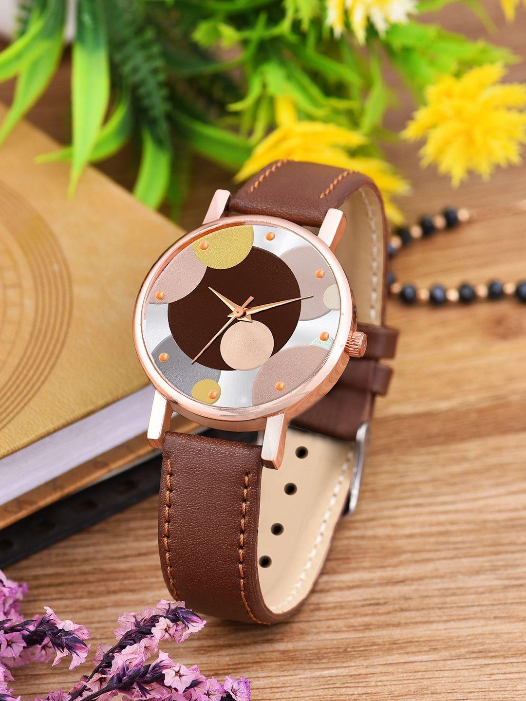 cero women printed straps analogue watch ab63-balun