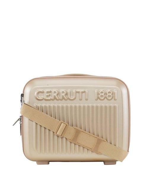 cerruti 1881 beige textured beauty case