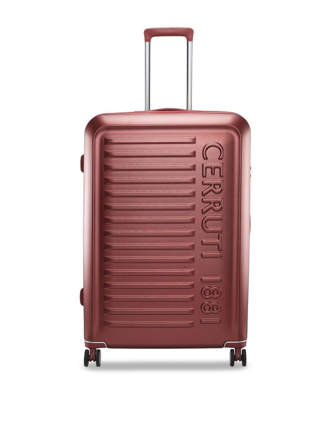 cerruti hard-sided large trolley suitcase