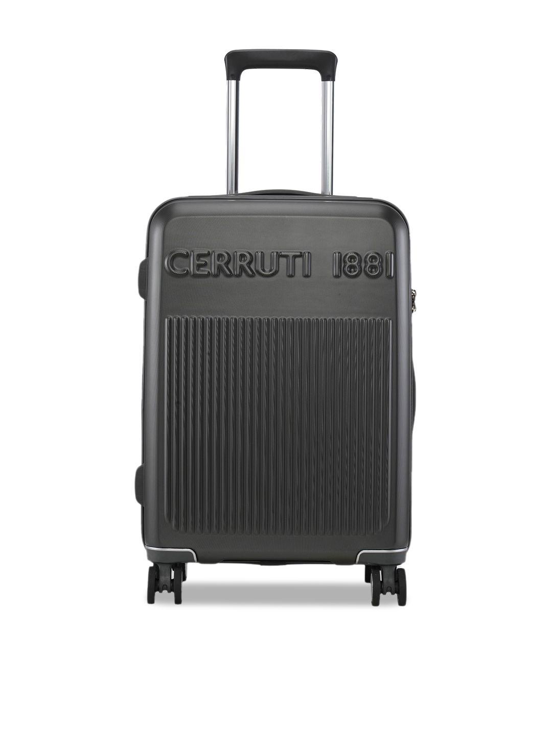 cerruti textured hard-sided cabin trolley suitcase