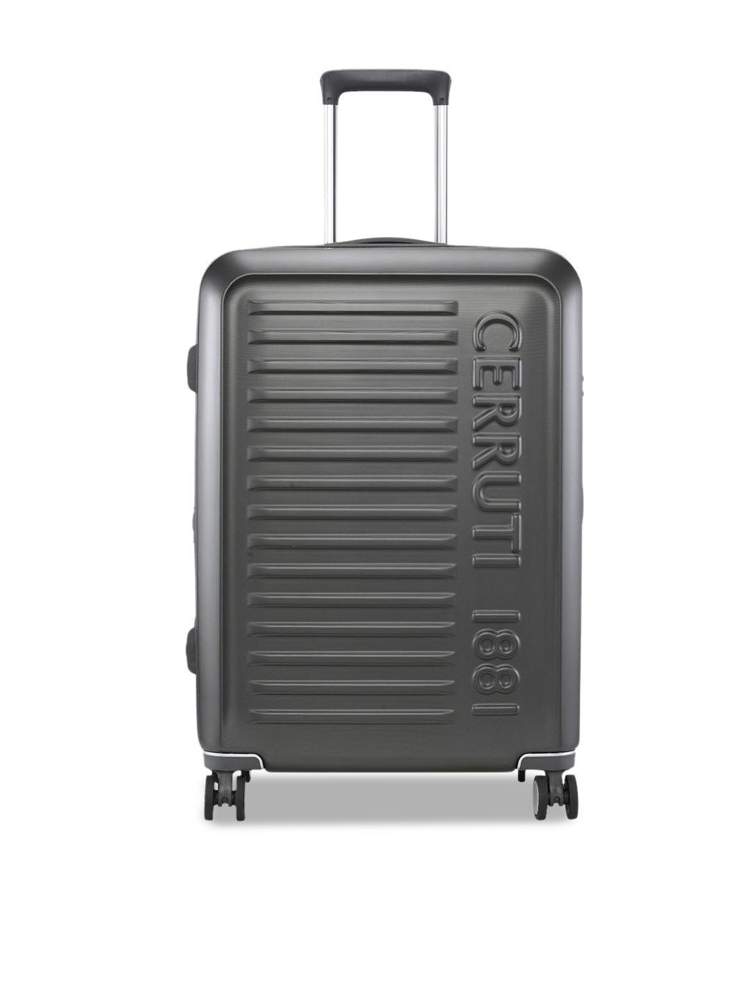 cerruti textured hard-sided medium trolley suitcase