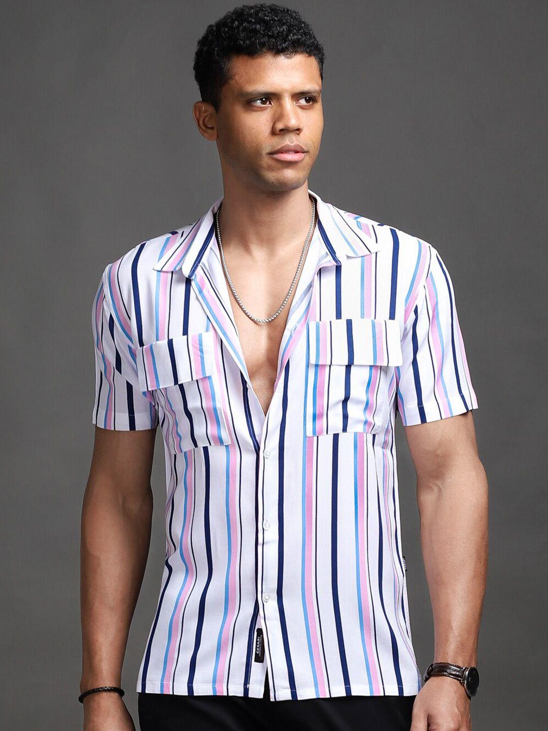 cesari london comfort stripes striped casual shirt