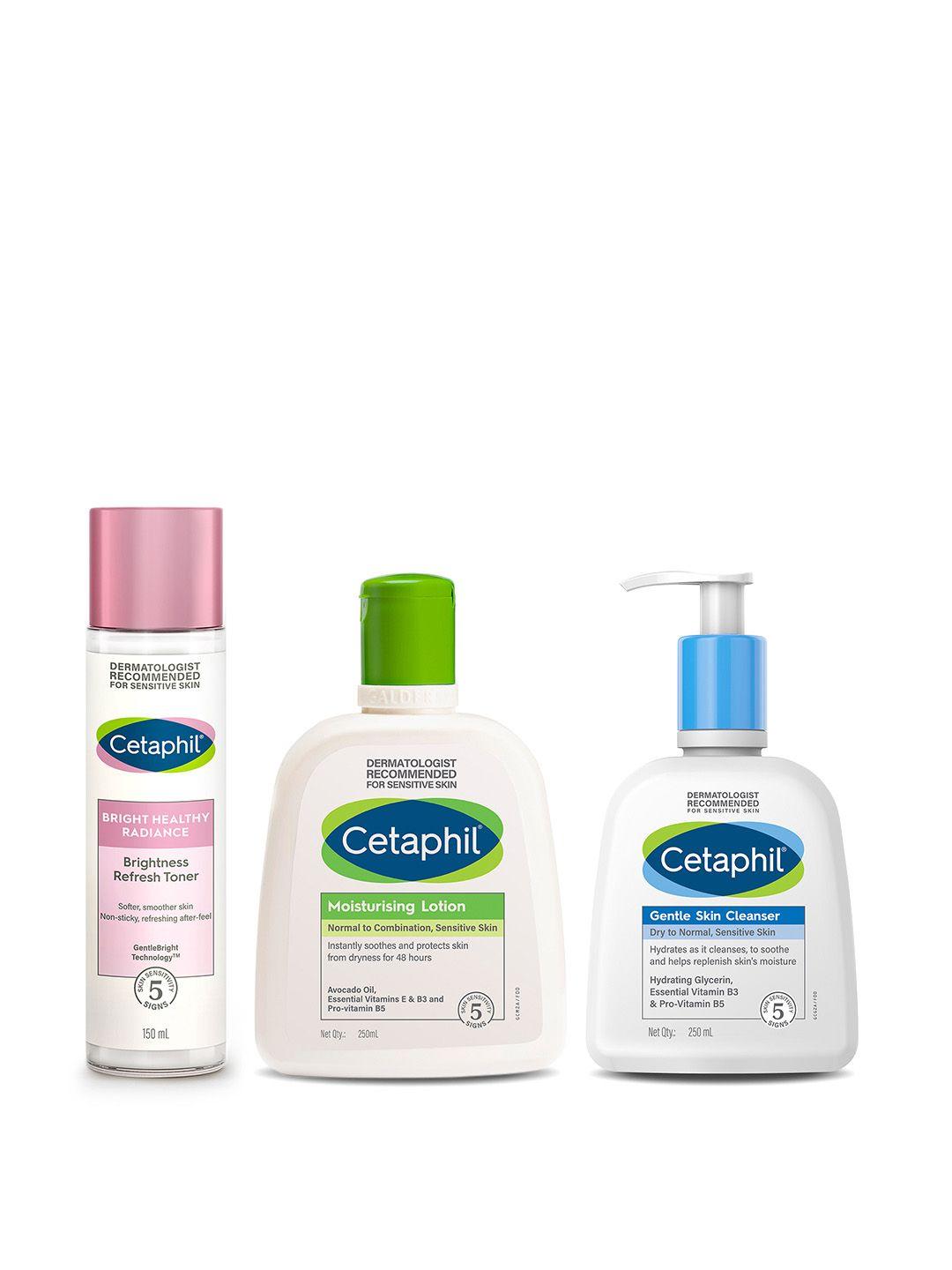 cetaphil set of moisturising lotion 250 ml - skin cleanser 250 ml - toner 150 ml